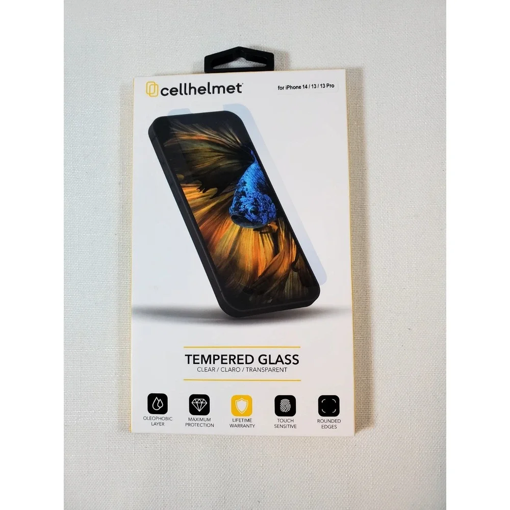 NEW Cellhelmet Tempered Glass Screen‎ Protector iPhone 14/13/13 Pro